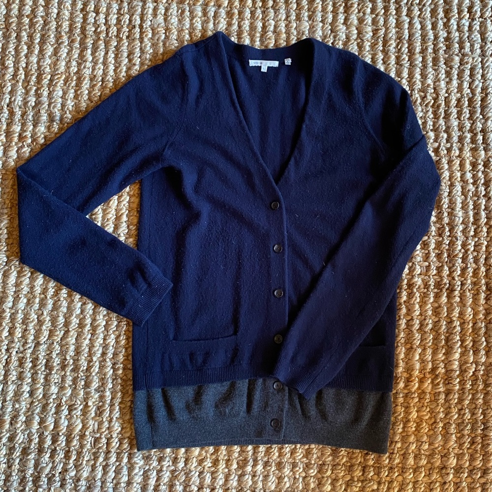 Vince Cashmere Long Sleeve Cardigan